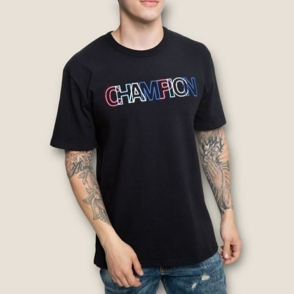Champion Heritage Short Sleeve Tee Logo Black XL